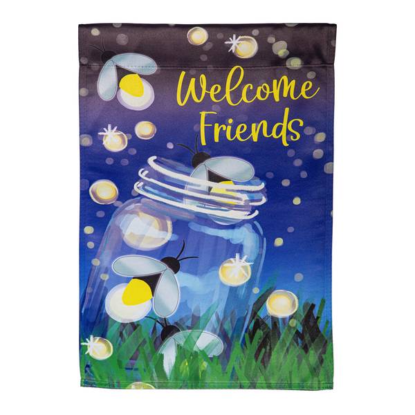 Photo of Firefly Jar Suede Garden Flag