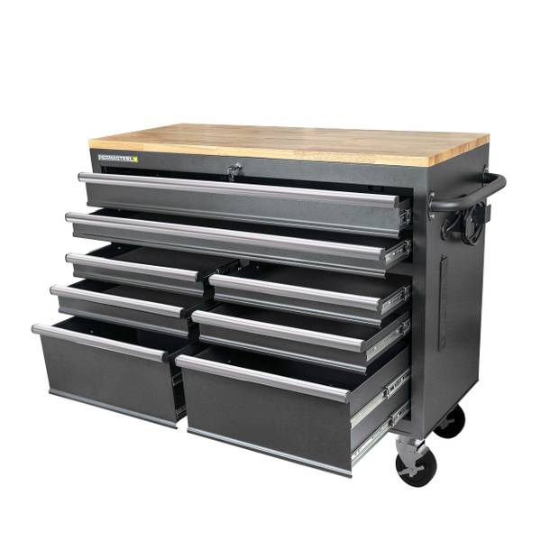 Photo of 46" Heavy Duty 8-Drawer Mobile Workbench