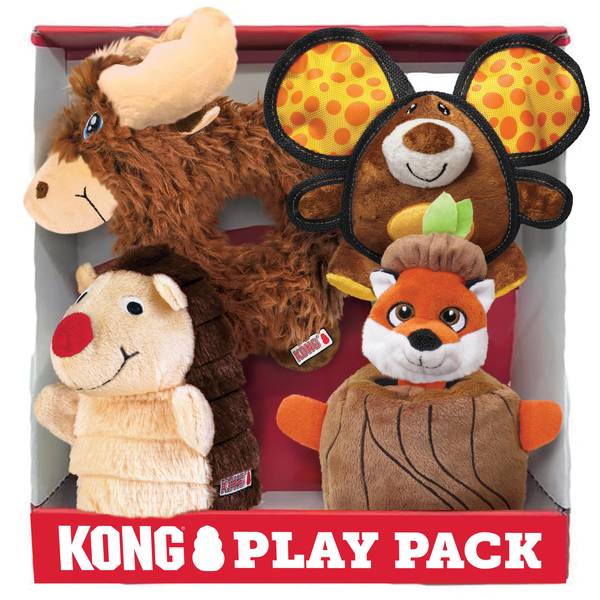 Kong Play Pack Dog Toy 4 pack