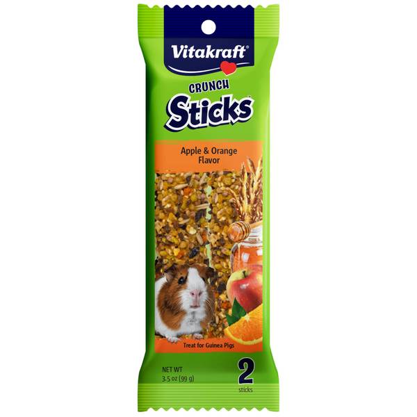 Photo of 3.5 oz Crunch Sticks Apple and Orange Guinea Pig Chewable Treats