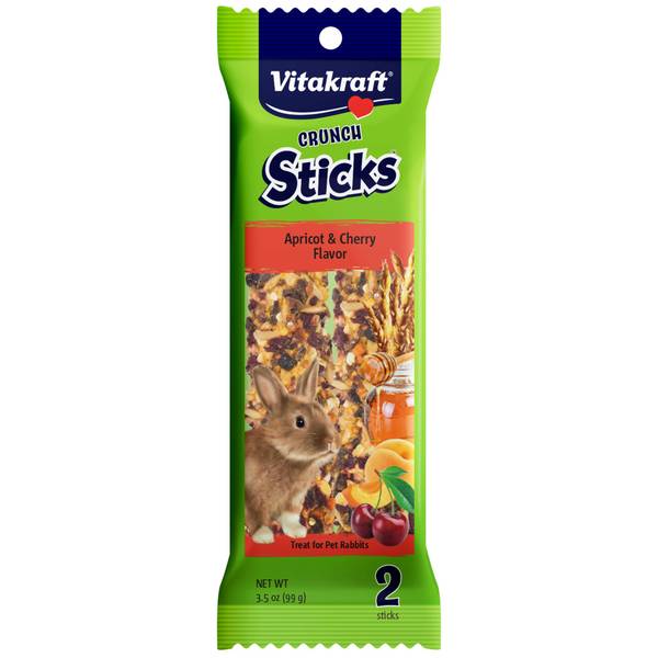 Photo of 3.5 oz Crunch Sticks Apricot and Cherry Rabbit Treat