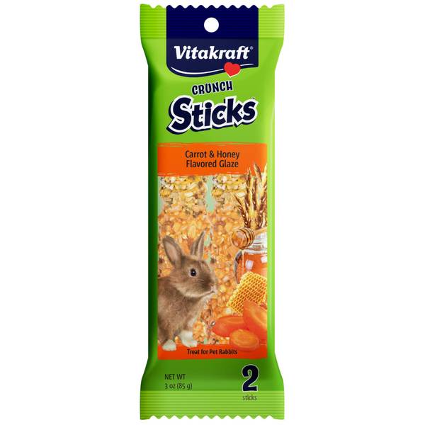 Photo of 3 oz Crunch Sticks Carrot and Honey Rabbit Treat