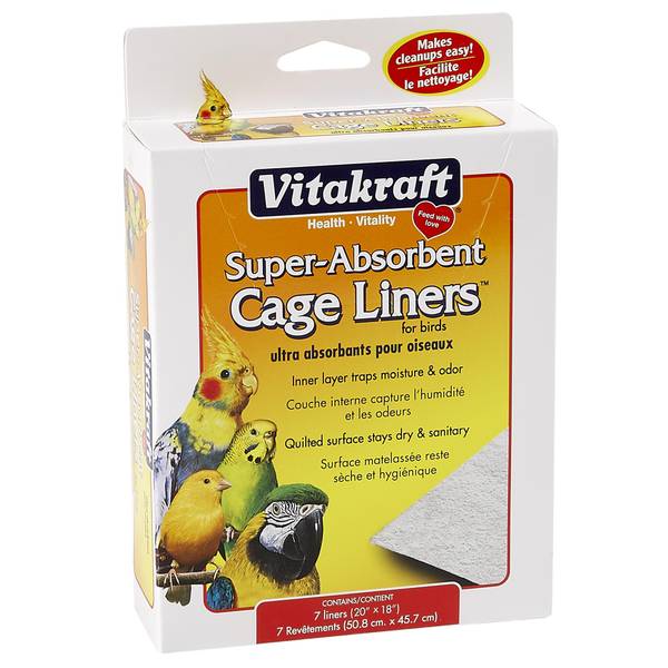 Photo of 7-Count Absorbant Bird Cage Liners