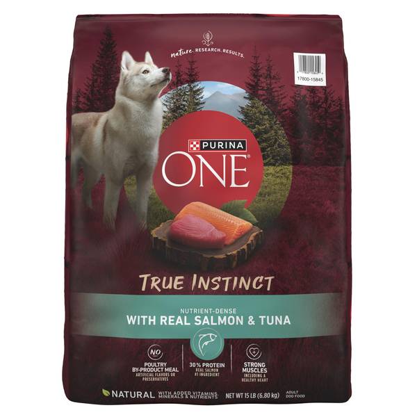 Photo of True Instinct With Real Salmon and Tuna Dry Dog Food 15 lb, Salmon is the #1 Ingredient