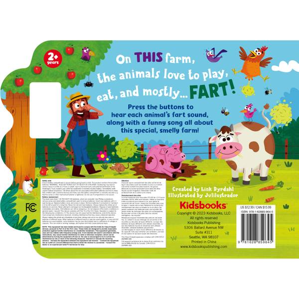 KidsBooks Publishing Funny Farting Farm Sound Book 9781628859645