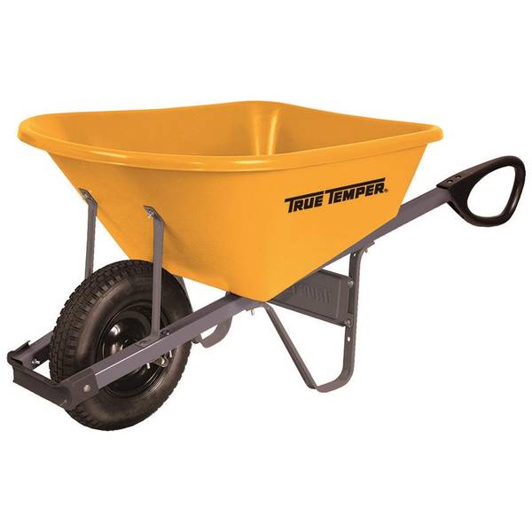 Photo of 6 Cu Ft Poly Wheelbarrow with Total Control Handles