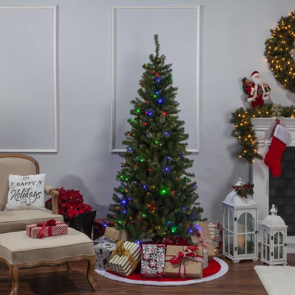 Photo of 7 ft. Pre Lit Color Changing LED Ozark Pine