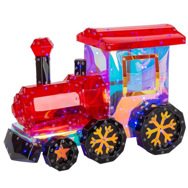 Photo of Spectacular 16 Inch USB Electric RGB Lighted Holographic Holiday Train with Remote Control