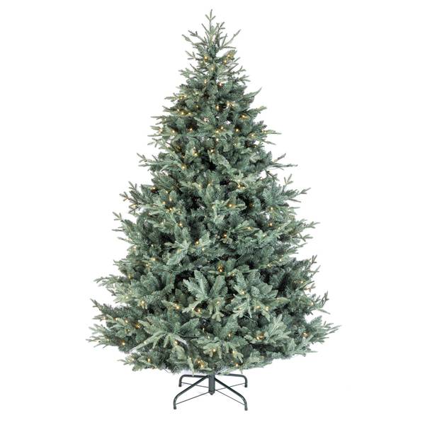 Photo of Majestic 7.5 Foot Prelit Mixed Tips Hinged Christmas Tree