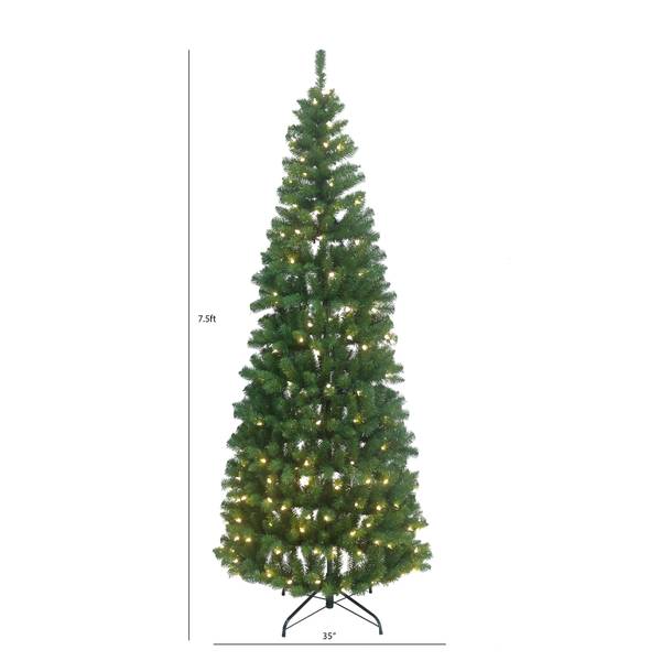 Photo of 7.5 ft. Pre Lit LED Pop Up Fir Tree