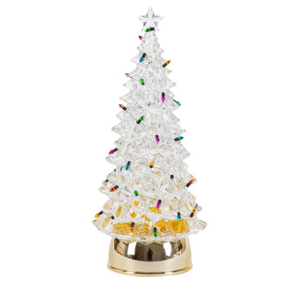 Gerson Festive 12.2 Inch Battery Operated Lighted Spinning Water Globe ...