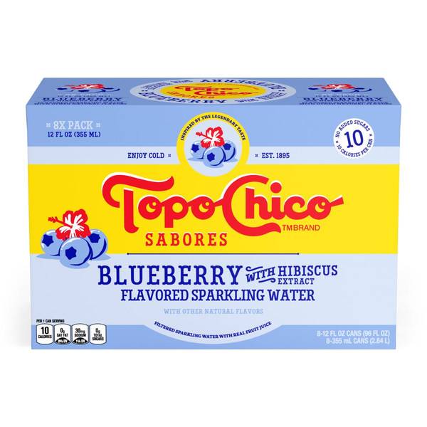 Photo of Topo Chico 12oz 8pack Sabores Blueberry
