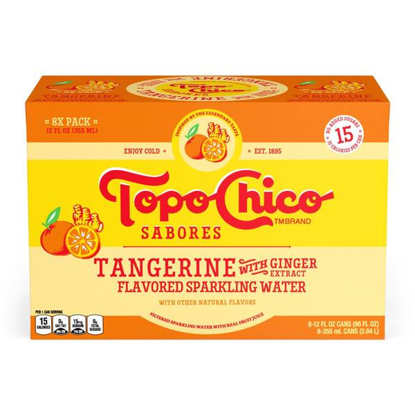 Photo of Topo Chico Sabores 12oz 8pack Tangerine