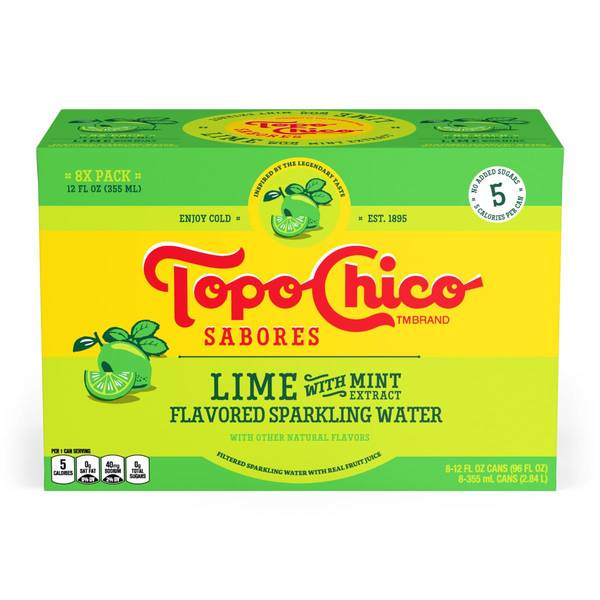 Photo of Topo Chico 12oz 8pack Sabores Lime
