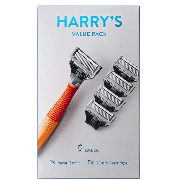 Harry's 6-Pack Orange Non-Disposable Razor Handle - 669265