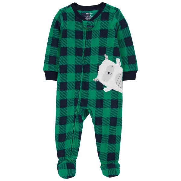 Fleece one piece pajamas baby top