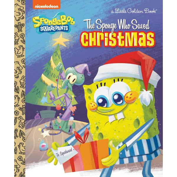 Little Golden Books The Sponge Who Saved Christmas, SpongeBob SquarePants