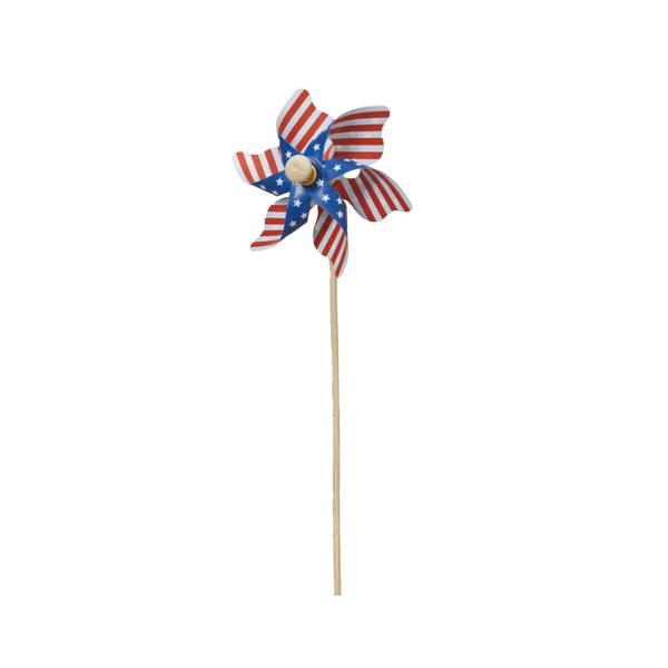 Photo of 11" Plastic Americana Decoration Pinwheel