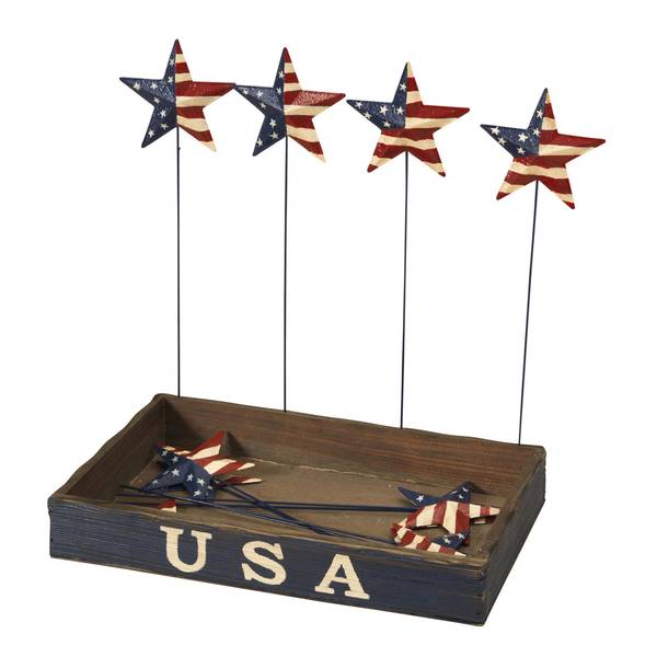 Photo of Americana Decoration Metal Liberty Star Stakes