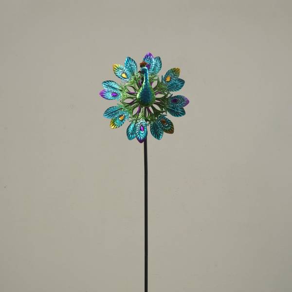 Photo of 55" Metal Peacock Wind Spinner
