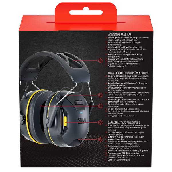 headset 3m worktunes battery