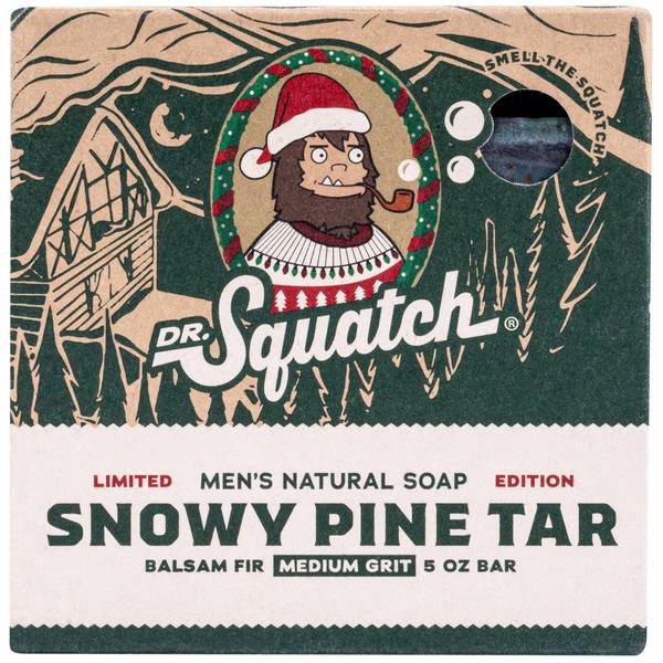 Dr. Squatch 5oz Snowy Pine Tar Bar Soap