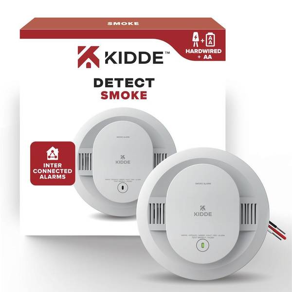 Photo of DETECT Hardwired Smoke Alarm with AA Backup Battery