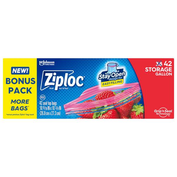 Ziploc 42-Count 1 Gallon Storage Bags - 2570001368 | Blain's Farm