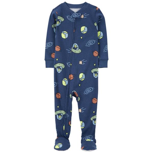 Carter's Infant Boy's 1-Piece Space Print 100% Snug Fit Cotton Footie ...