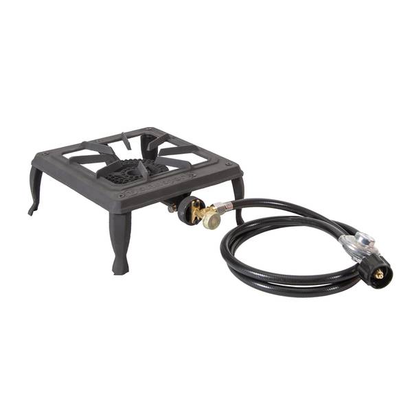Photo of Single Burner Cast Iron Stove with Regulator Hose