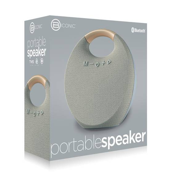 Biconic Bluetooth Fabric Speaker BCAUBS255GY Blain's Farm & Fleet