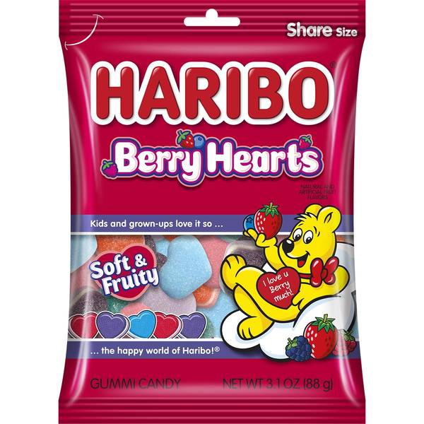 Haribo 3.1 oz Berry Hearts - 388718 | Blain's Farm & Fleet