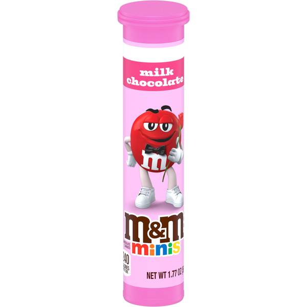 Photo of Minis Milk Chocolate Valentine's Day Candy in a 1.77 oz Tube