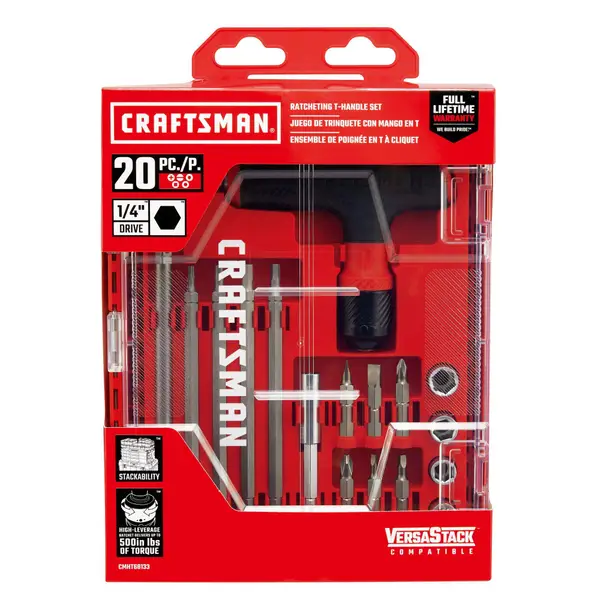 Craftsman 20-Piece Ratcheting T-Handle Set - CMHT68133 | Blain's
