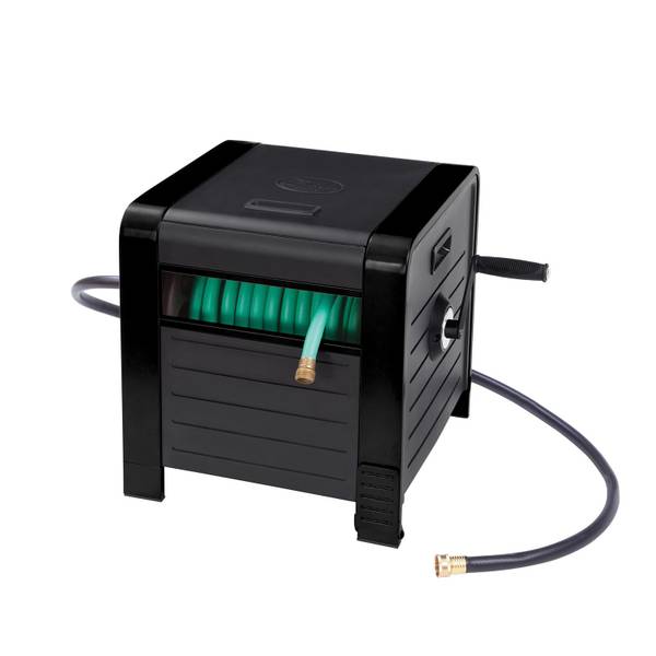 Photo of 200' Elite Series Black Metal Hose Box