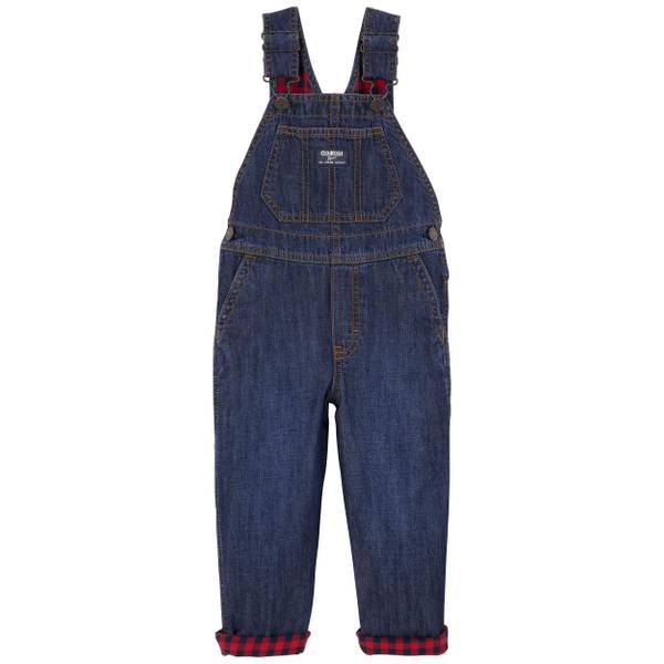 EUC Flannel-Lined outlet Denim Overalls