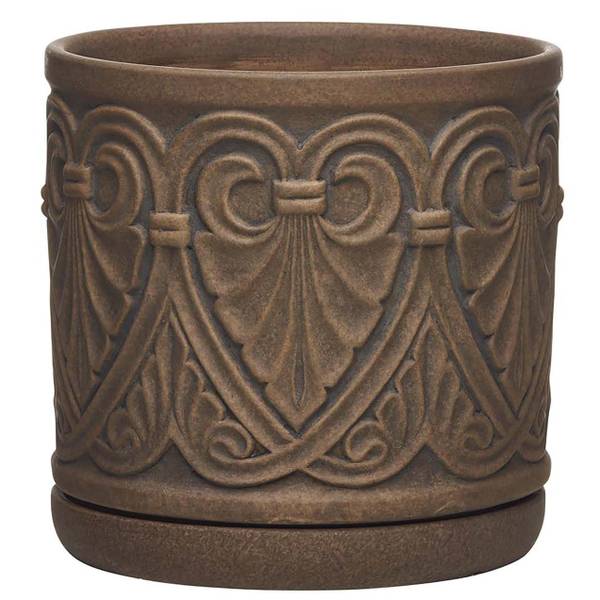 Photo of 8" Brown Roman Planter