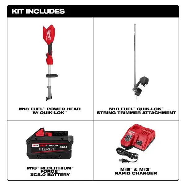 Milwaukee M18 FUEL String Trimmer with QUIK-LOK Kit - 3016-21ST
