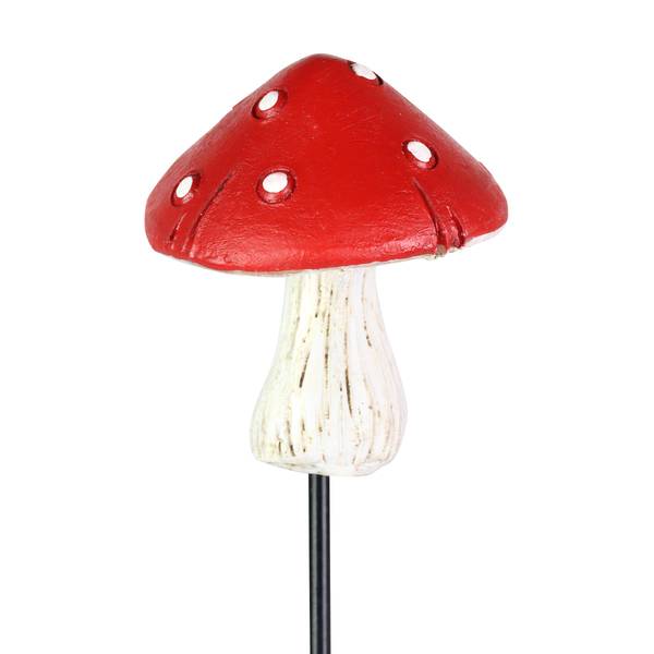 Photo of Red Cap Mushroom Pot Stake