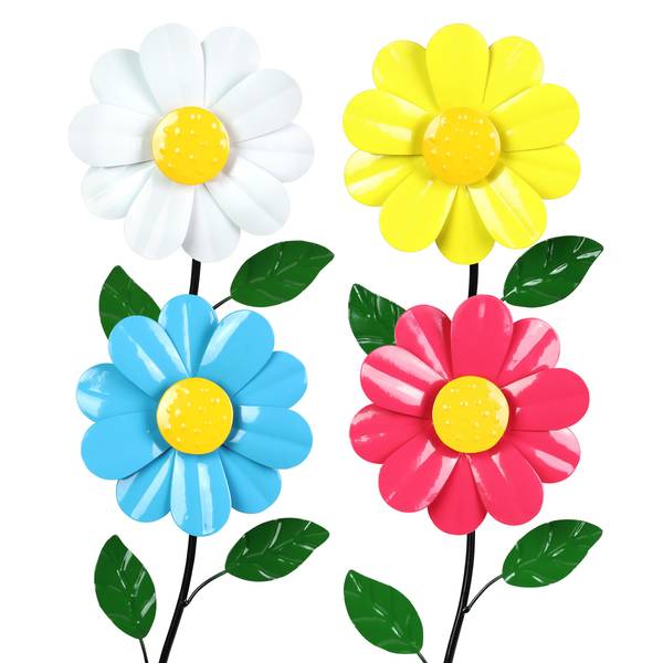 Photo of 26" Kinetic Daisy Garden Stake Assortment