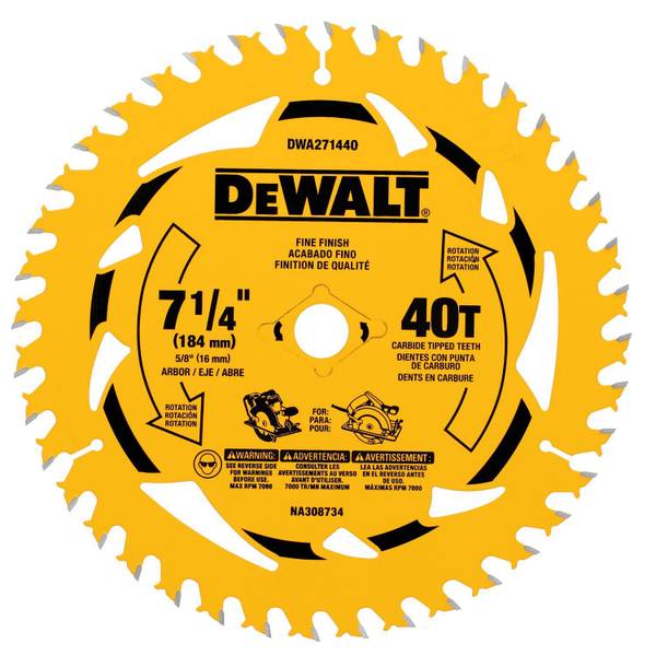 Photo of 7-1/4" 40T Circular Saw Blade