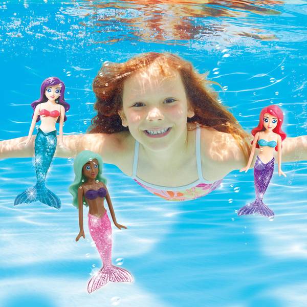 Banzai 3-Piece Sparkle Mermaid Dive Toy - 08582 | Blain's Farm & Fleet