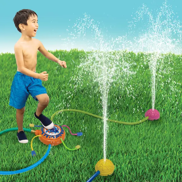 Banzai Stomp Blast Water Sprinkler 2-in-1 Dual Mode Splashing Fun