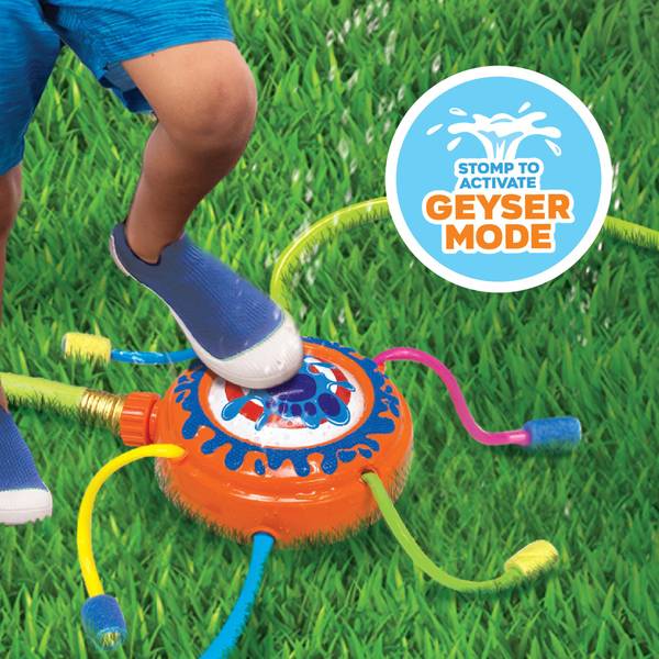 Banzai Stomp Blast Water Sprinkler 2-in-1 Dual Mode Splashing Fun