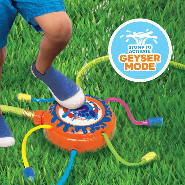 Banzai Stomp Blast Water Sprinkler 2-in-1 Dual Mode Splashing Fun