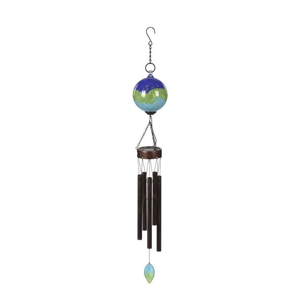 Photo of 35" Glass Orb Solar Windchime