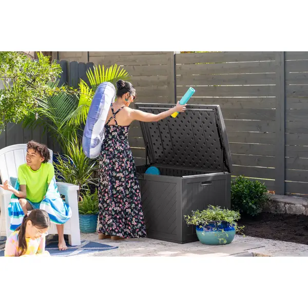 Suncast 134 Gallon Extra Large Deck Box - BMDB1341P | Blain's Farm