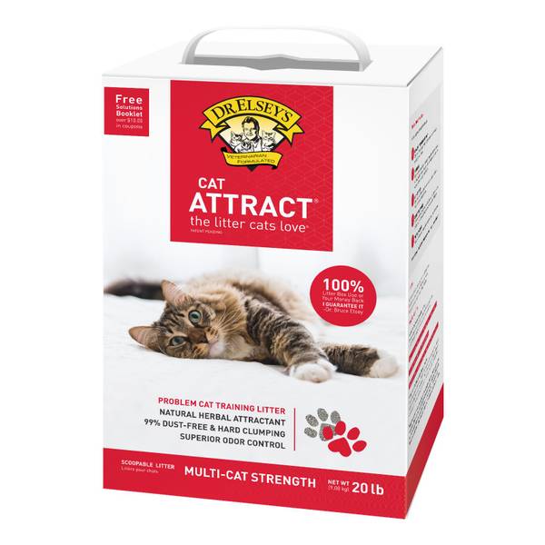 Photo of 20 lb Cat Attract Clumping Clay Cat Litter
