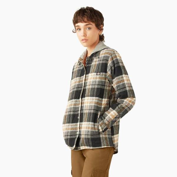 KAJA CHECK FLANNEL SHIRT JACKET | KAJA