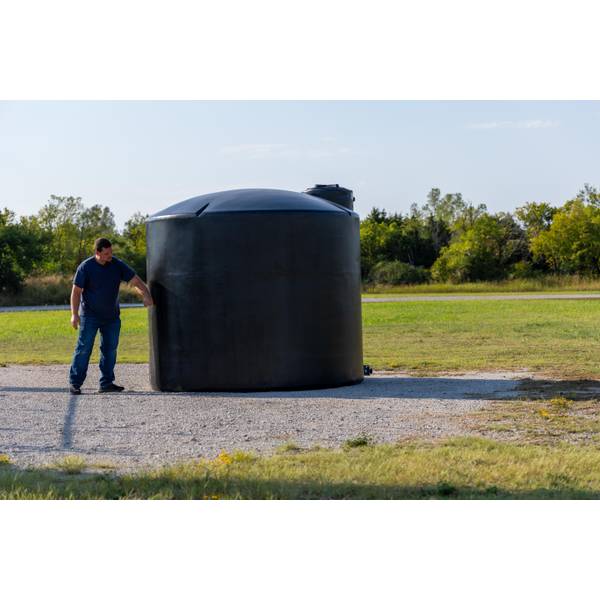 Norwesco 2500 Gallon Vertical Water Storage Tank - Black - 40631